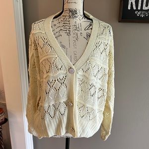 Gorgeous Light Yellow NIP SHEIN Curve 1XL Cardigan